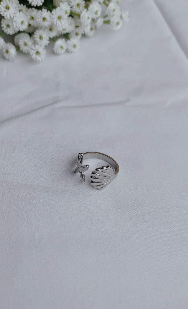Coastal ring- silver plated