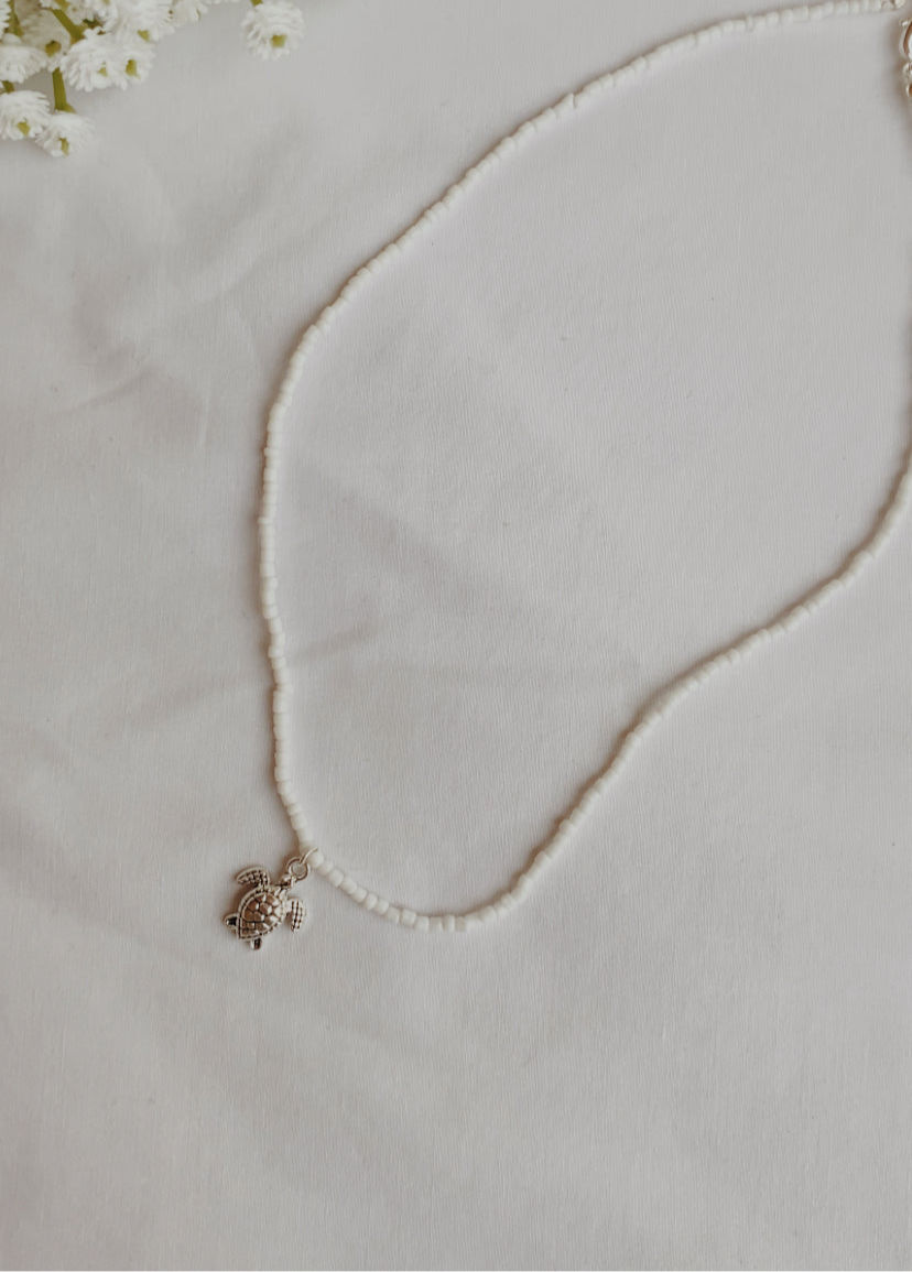 Beaded turtle necklace
