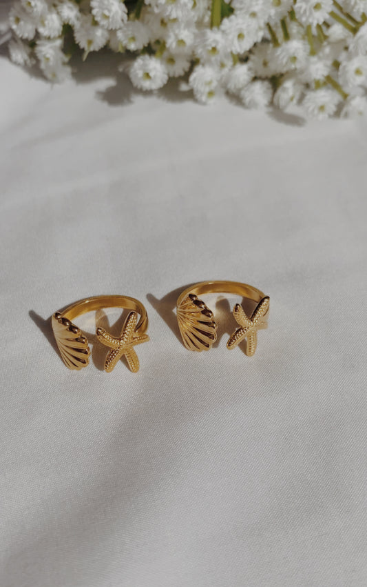 Coastal ring - gold plated