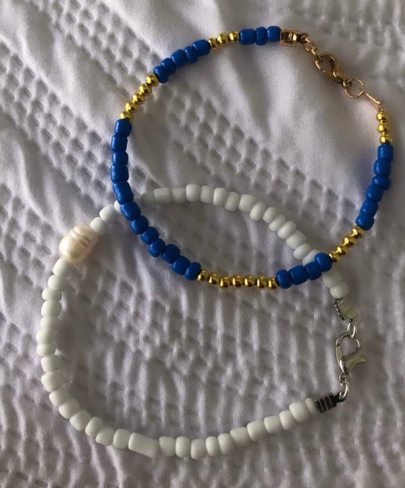 Soul bracelet (white and freshwater pearl)