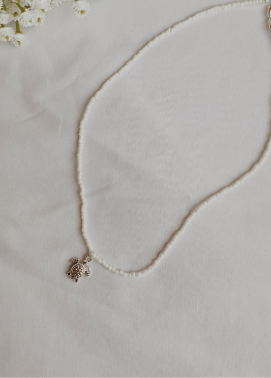 Beaded turtle necklace