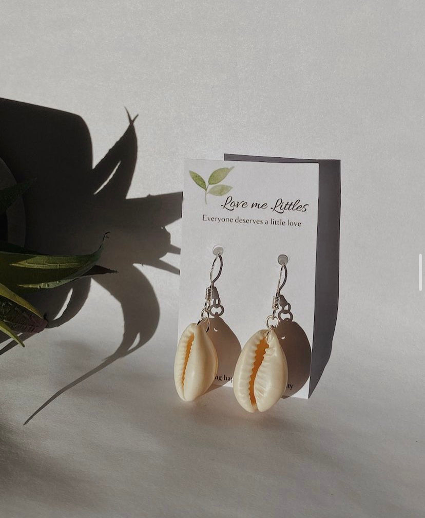 Cowrie shell earrings