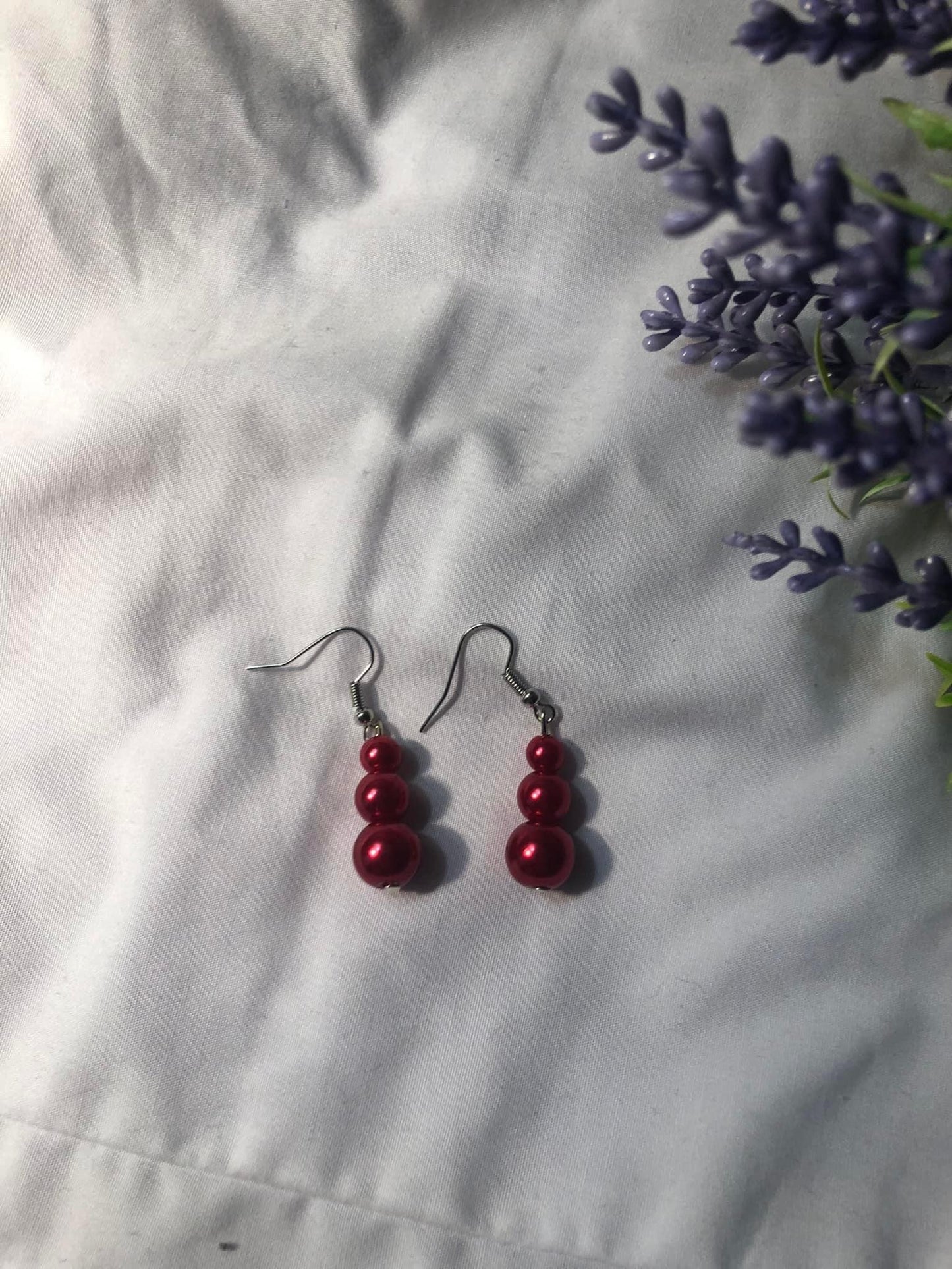 Christmas bauble earrings