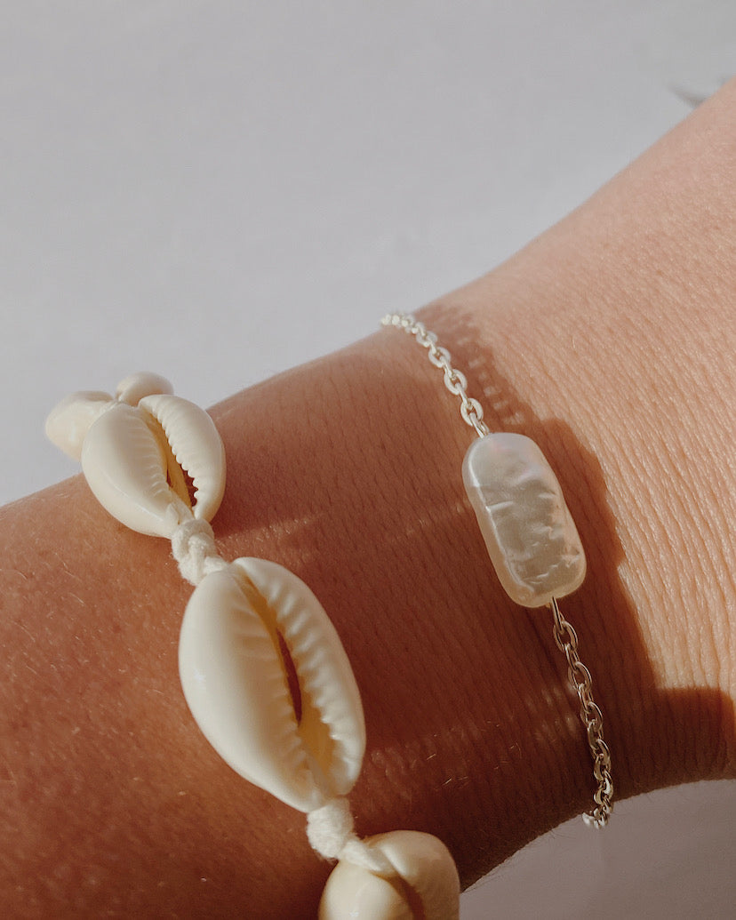 Cowrie shell bracelet