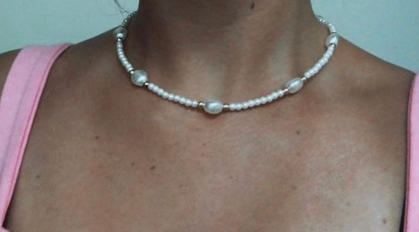 pearl glam necklace