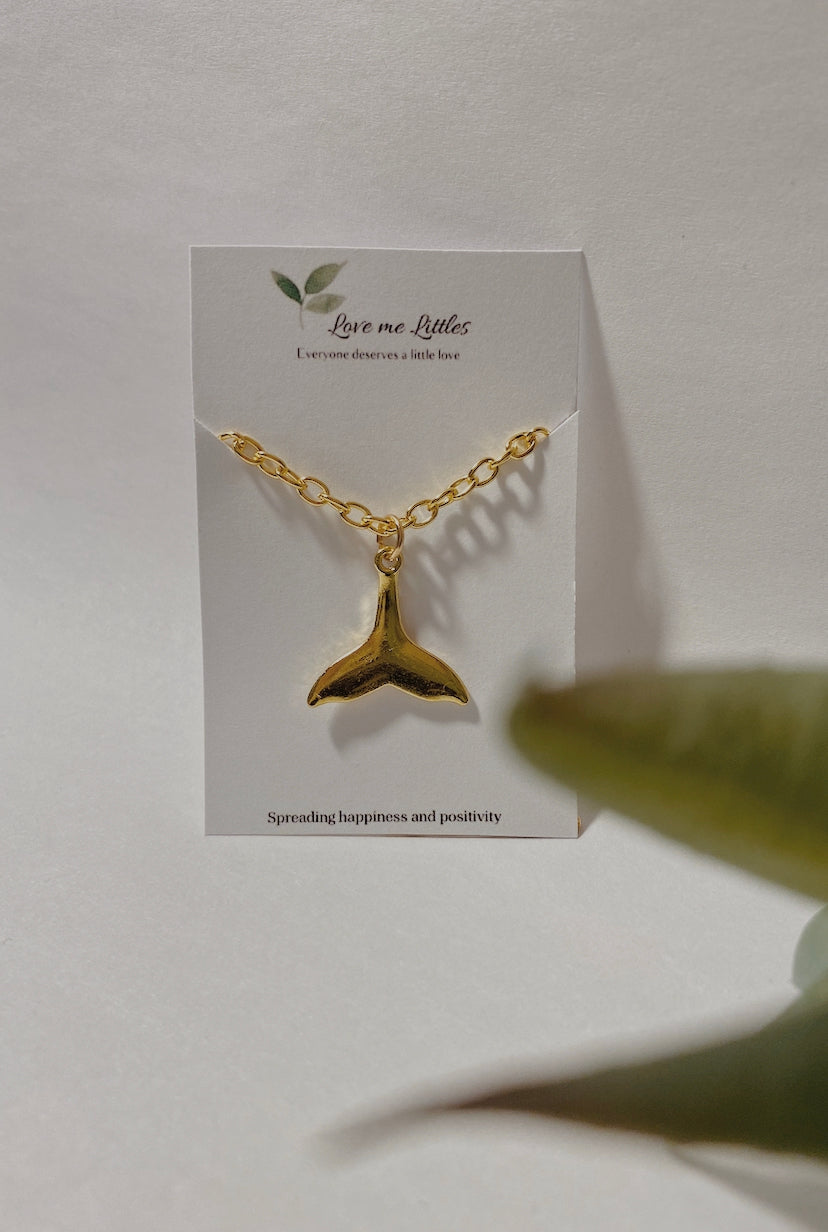 Whale tail necklace